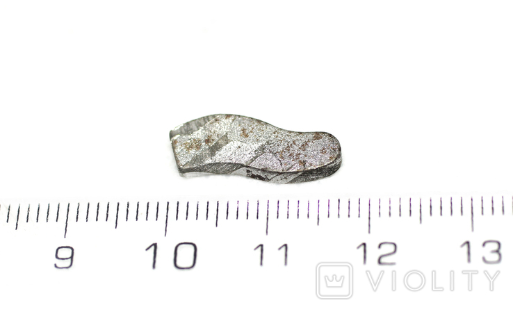Заготовка-вставка з метеорита Seymchan, 1,6 г, із сертифікатом автентичності, фото №4
