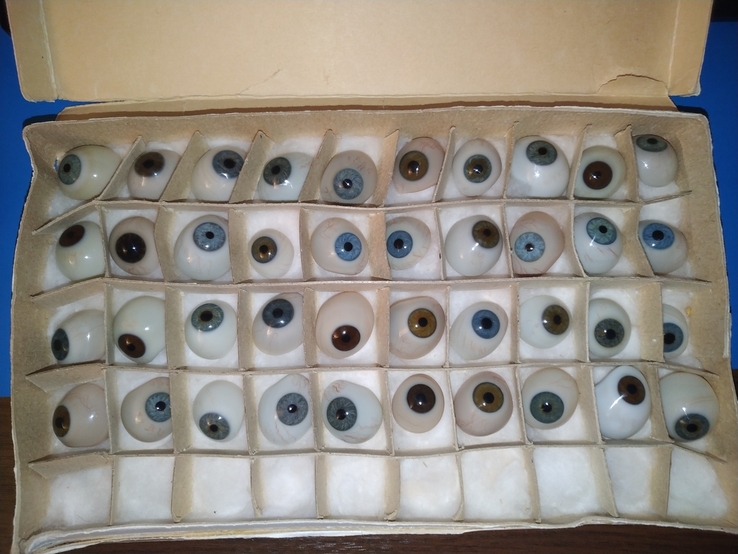 Протезы глазные стеклянные (40 протезов), фото №2