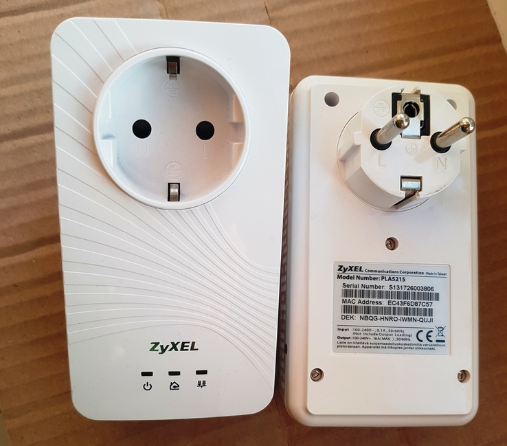 Комплект адаптерів Powerline Zyxel PLA5215, photo number 2