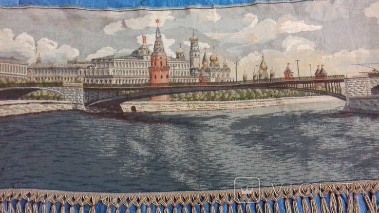  старый советский ковер Москва.Кремль. гобеленовый.