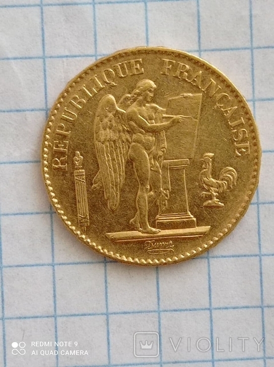 20 франков 1887 Франция к6л4, фото №5