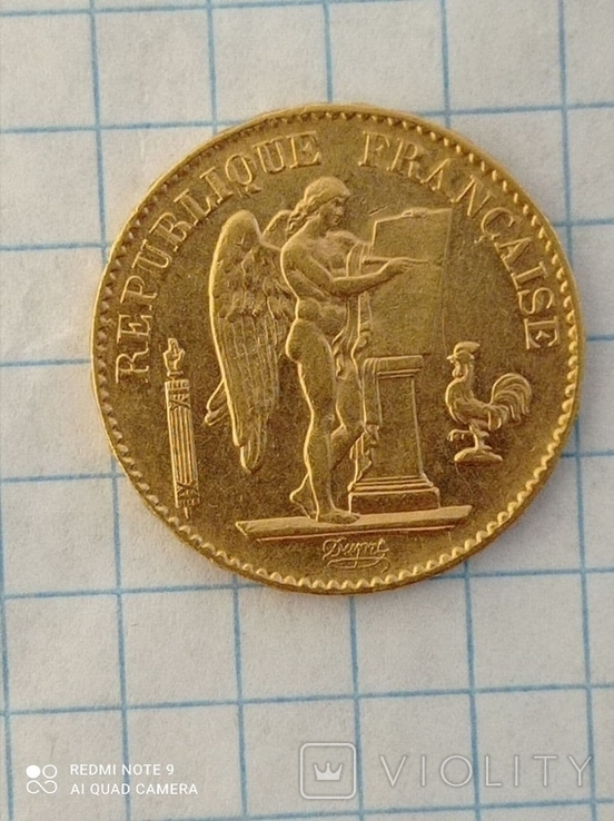 20 франков 1887 Франция к6л4, фото №6