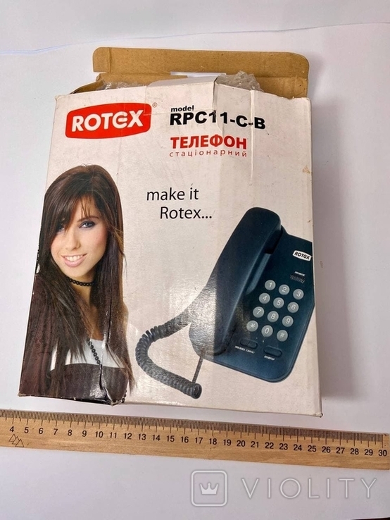 Телефон стационарный ROTEX RPC11-C-B, фото №3