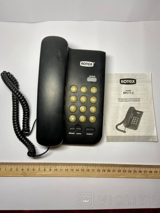Телефон стационарный ROTEX RPC11-C-B, фото №2
