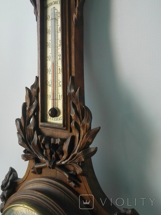 74см Барометр PHNB( Pertuis, Hulot amp; Naudet Barometer) XIX века, фото №9