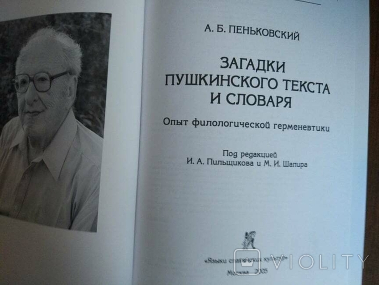 Пеньковский А. Б. Загадки пушкинского текста и словаря, фото №6