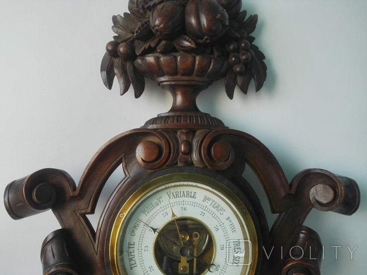 57 см Редкий барометр в резном корпусе XIX века, фото №4