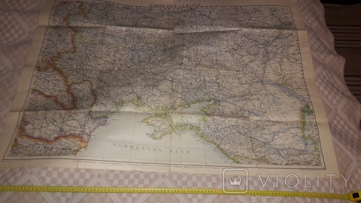 Карта України, 1941 рік, Відень, Австрія, 110 см., фото №4
