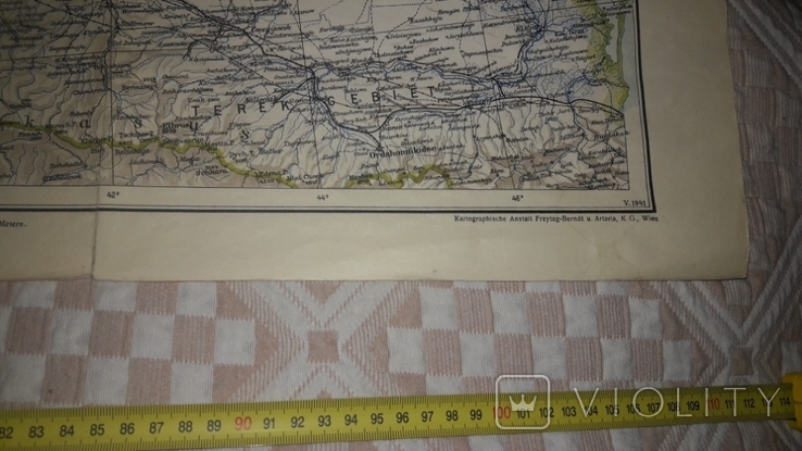Карта України, 1941 рік, Відень, Австрія, 110 см., фото №6