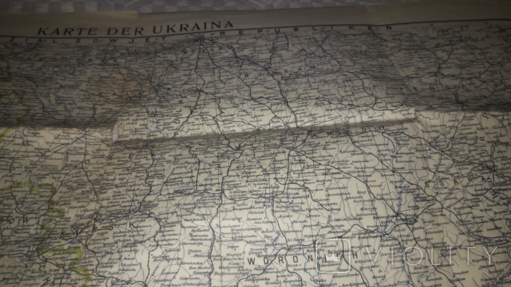 Карта України, 1941 рік, Відень, Австрія, 110 см., фото №7