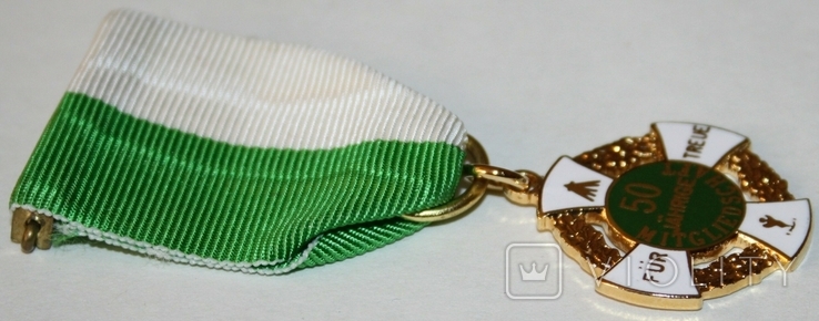 Юбилейная медаль "За 50-летие членства стрелкового союза" Германия, фото №4