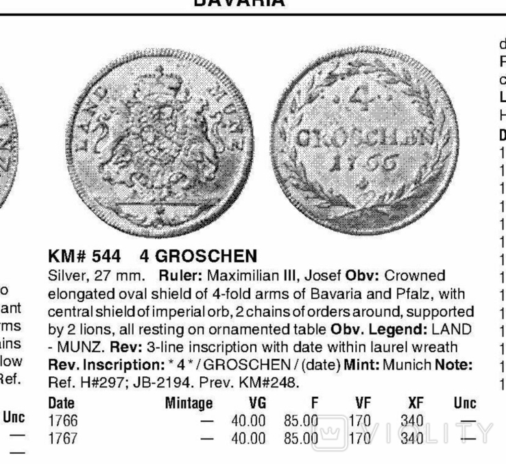 4 грошена 1767 Бавария, фото №7