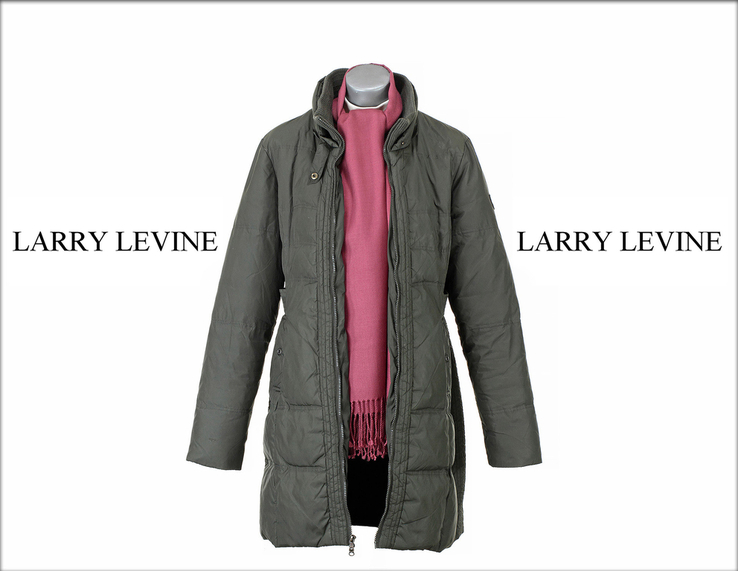 Куртка пуховик Larry Levine. Зимой тепло, весной легко., фото №2