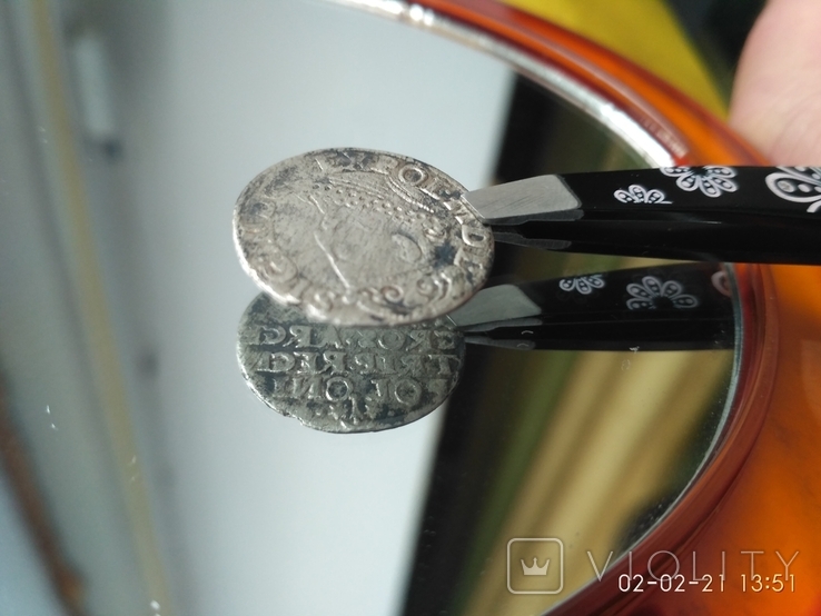Монета трояк Сигизмунд III Ваза (брак чекана), фото №2