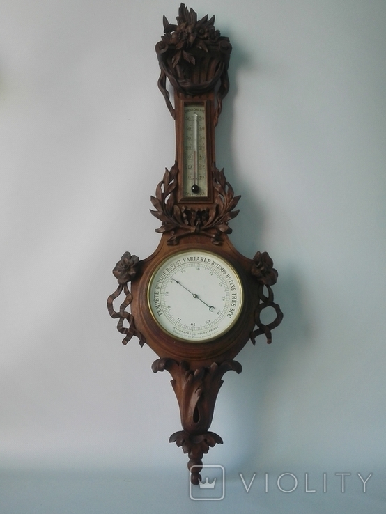 74см Барометр PHNB( Pertuis, Hulot and Naudet Barometer) XIX века, photo number 2