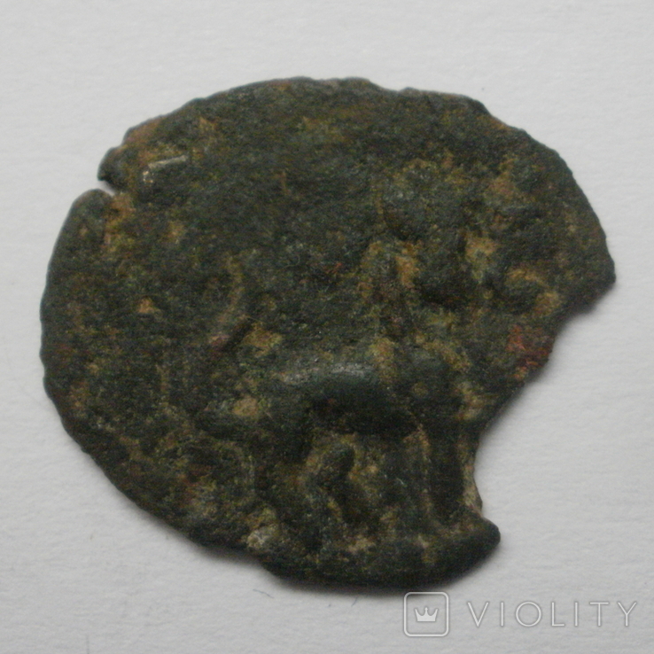 Чач, Монета неизвестного правителя VII-VIII вв., бронза