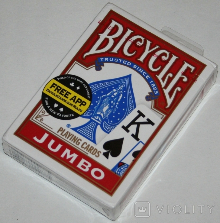 Игральные карты "Bicycle Jumbo" 2013 г. (полная колода,54+2 листа) Cincinnaty.,США