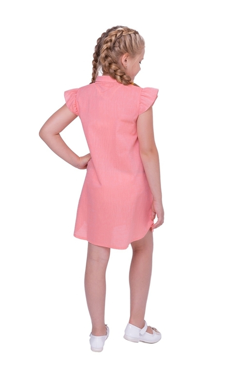Сукня для дівчинки Агнія (батист кораловий), фото №3