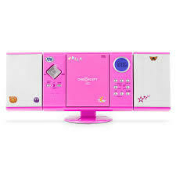 Стереосистема V-12 MP3 CD-плеер USB SD AUX розовый, фото №7