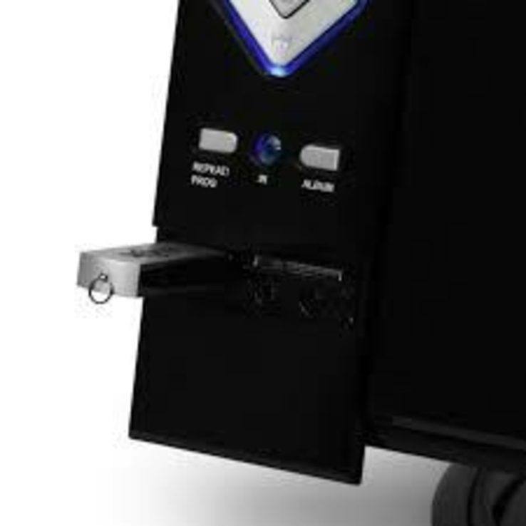 Стереосистема V-12 MP3 CD-плеер USB SD AUX чёрный, фото №5