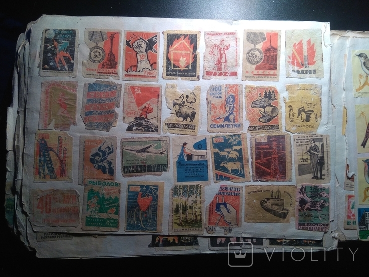 Спичечные этикетки СССР 1950-80-е годы.Бонус вырезки с конвертов., фото №5