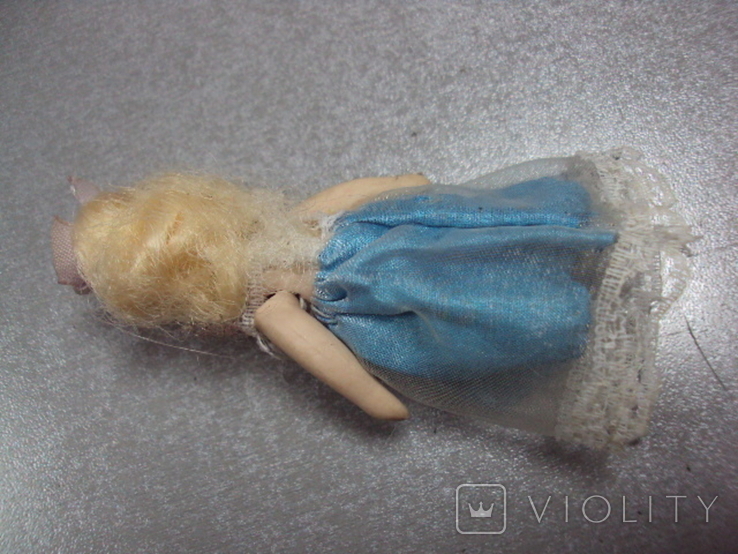 Кукла фарфор маленькая 9 см, фото №7