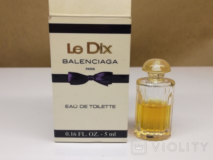Винтаж Миниатюра Le Dix Perfume Balenciaga - «VIOLITY» Antiques