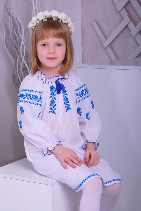 Сукня для дівчинки Троянда (батист білий), photo number 2