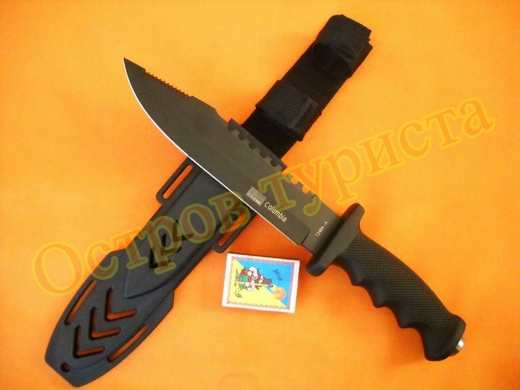 Нож тактический охотничий Columbia с кобурой,битой 1248А-A + нож метательный, фото №3