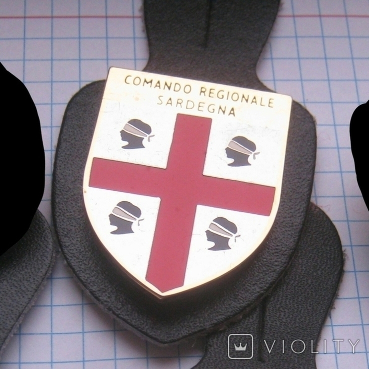 Police Italy Командование карабинеров в регионе Сардиния - подвесной нагрудный жетон, фото №5