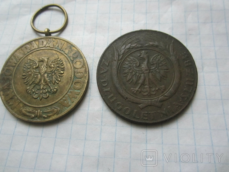 Медали Польши ( 2 шт. ), фото №2