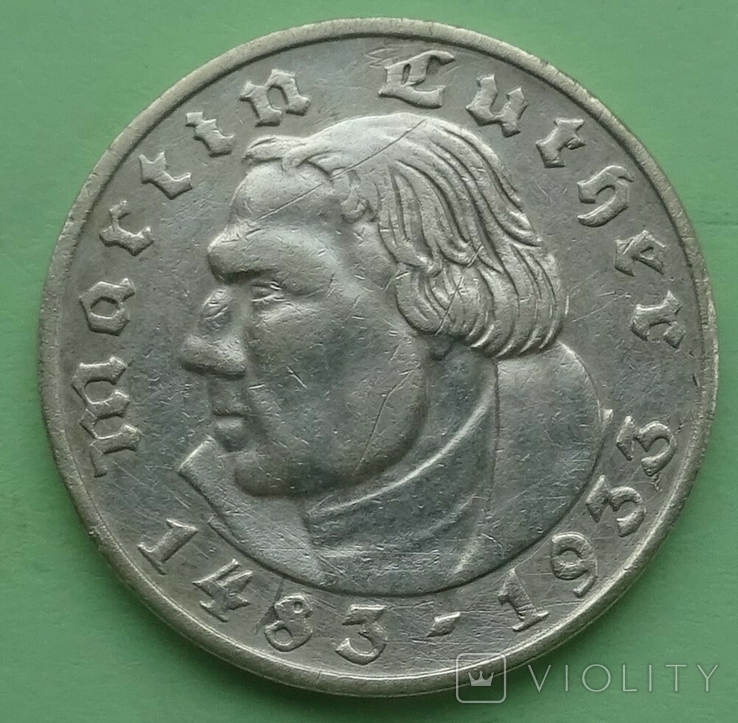 2 марки, 1933г, F, фото №3