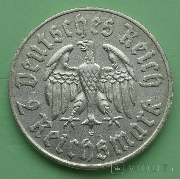 2 марки, 1933г, F, фото №4