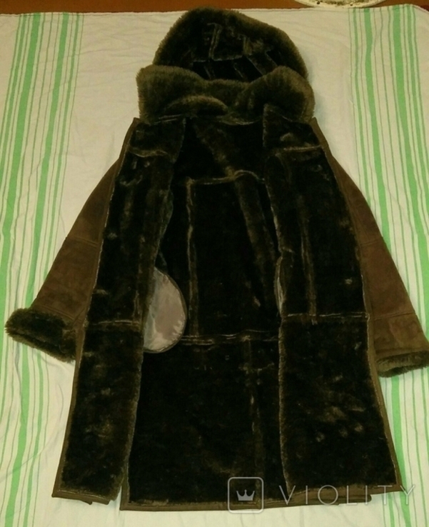Дубляж Женский размер 50 искусственный с карманами и отстёгивающийся капюшон, фото №3