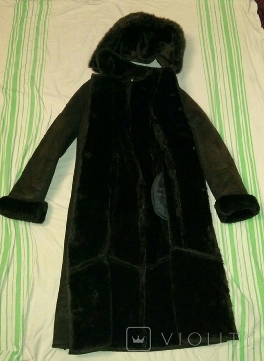 Дубляж Женский искусственный с карманами и отстёгивающийся капюшон 48 размер, фото №3