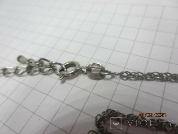 Chain silver 925 with beads, photo number 11