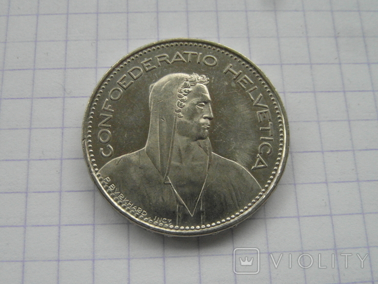 Швейцария 5 франков-2012 в, фото №2