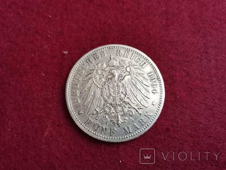 5 марок баварія 1904, фото №2