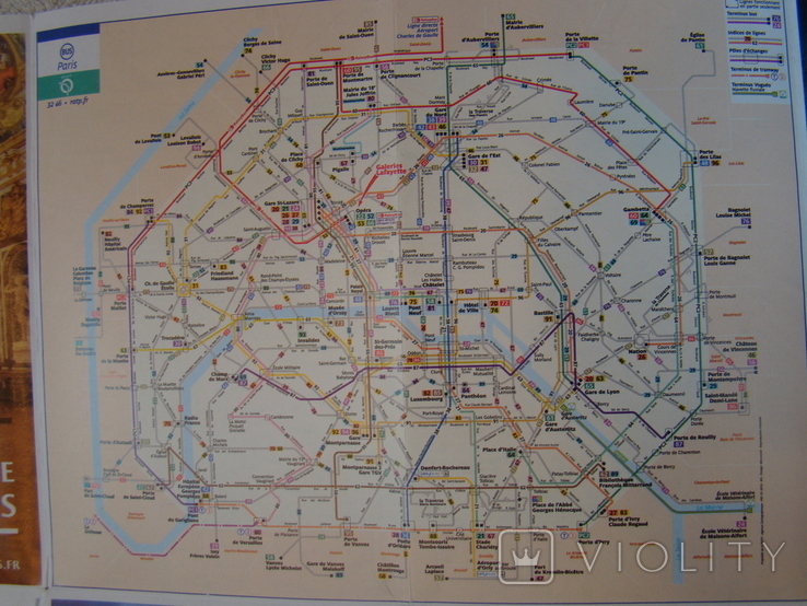 Map plan of Paris for tourists in 2006, photo number 7