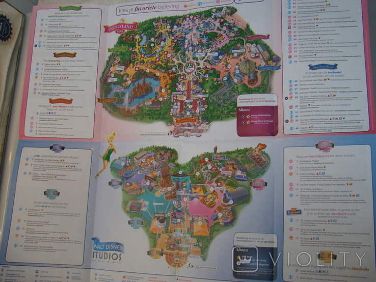 Plan map of Disneyland Paris - two parks, 2017 - 25 years of the park, photo number 4