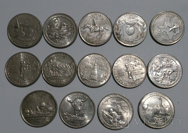Монеты США. 57 монет.