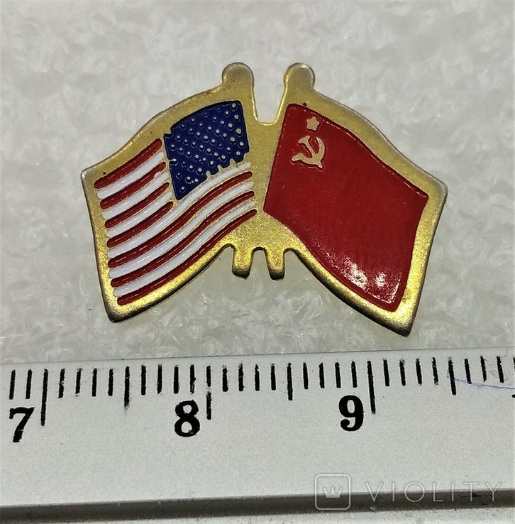 СССР США Дружба Знак, фото №2