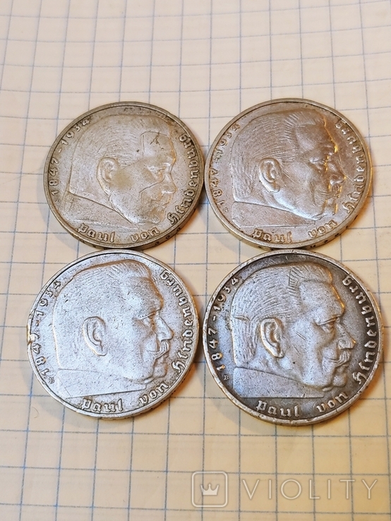 2 марки 1938 і 1939р. 4 шт.