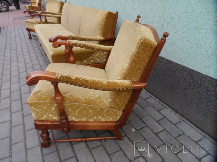 Мягкий уголок Диван + 2 кресла Европа, фото №9