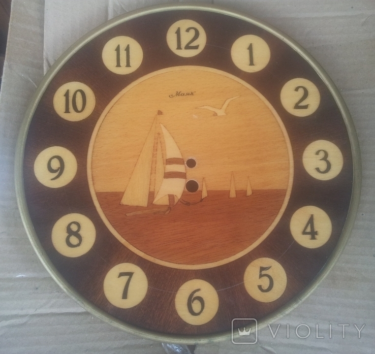 The dial of the wall clock "Lighthouse". USSR, photo number 3