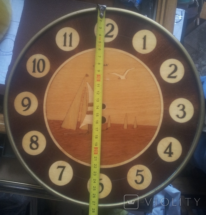 The dial of the wall clock "Lighthouse". USSR, photo number 9