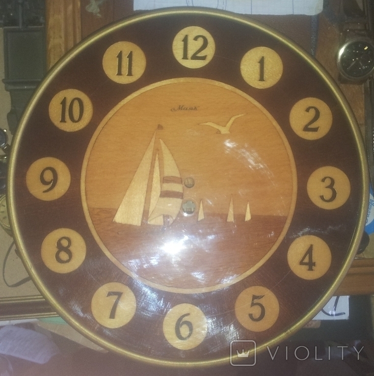 The dial of the wall clock "Lighthouse". USSR, photo number 10