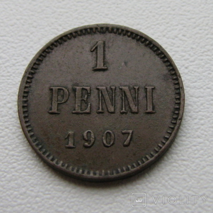 1 пенни 1907, фото №2