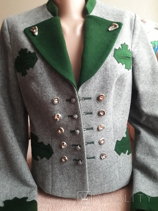 Охота. Женская охотничья куртка пиджак шерсть Baur Poradori Tyrol. Австрия