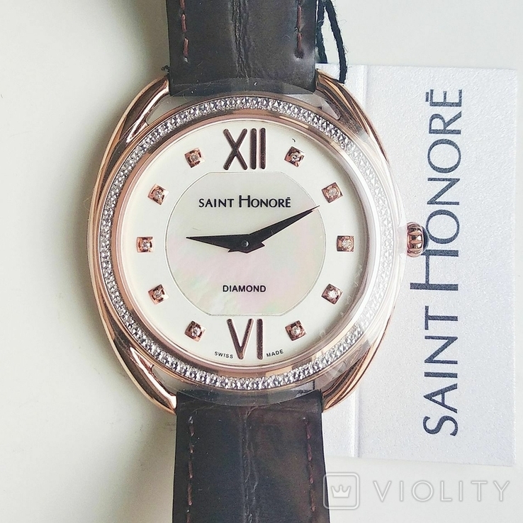 Женские часы SAINT HONOR Diamond, Swiss made, новые, фото №2